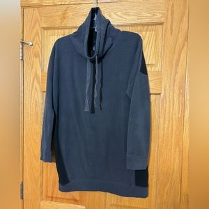 Cuddl Duds fleece drawstring turtleneck long sweatshirt